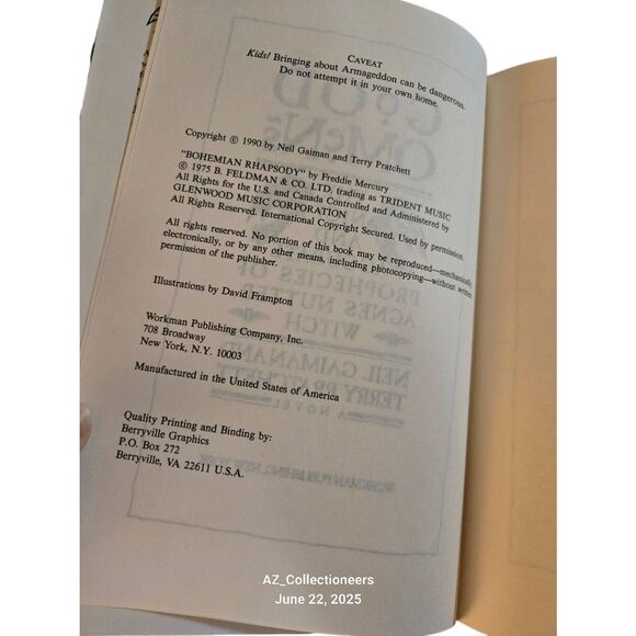 Good omens the nice and accurate prophecies of Agnes Nutter Witch by Neil Gaiman - Picture 2 of 6